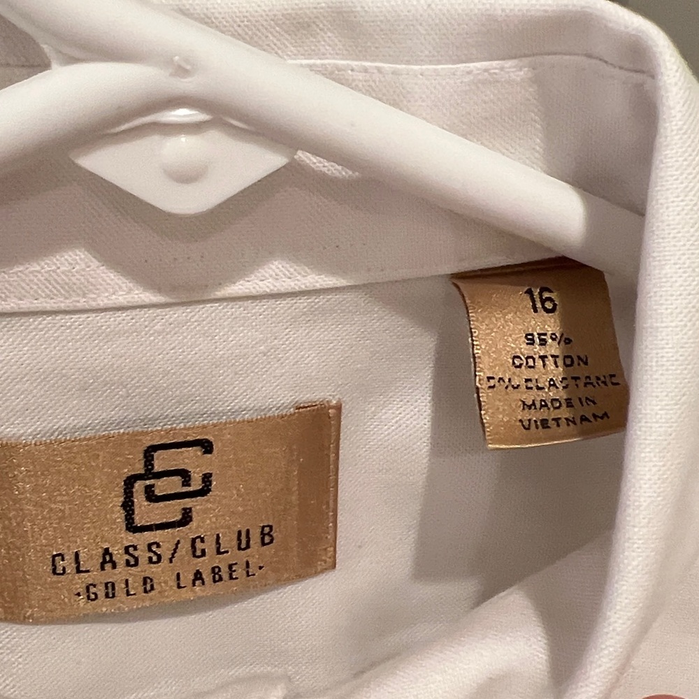 Class Club Boys white Oxford shirt size 16 - Picture 2 of 3